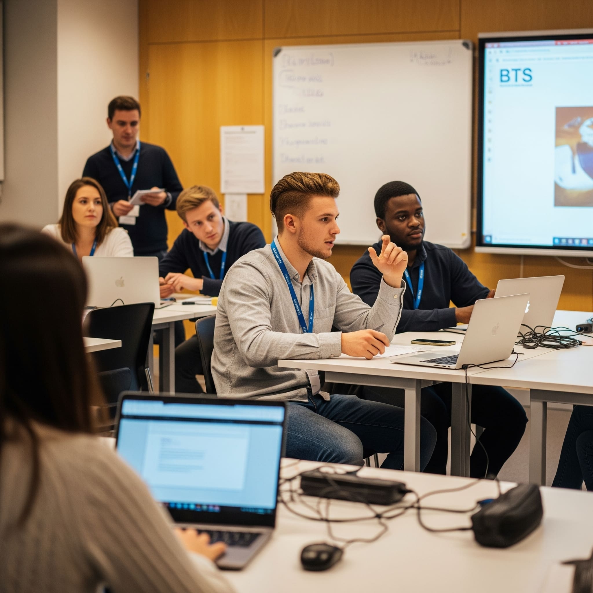 les étudiants en bts lors d'un cours les étudiants en bts lors d'un cours
