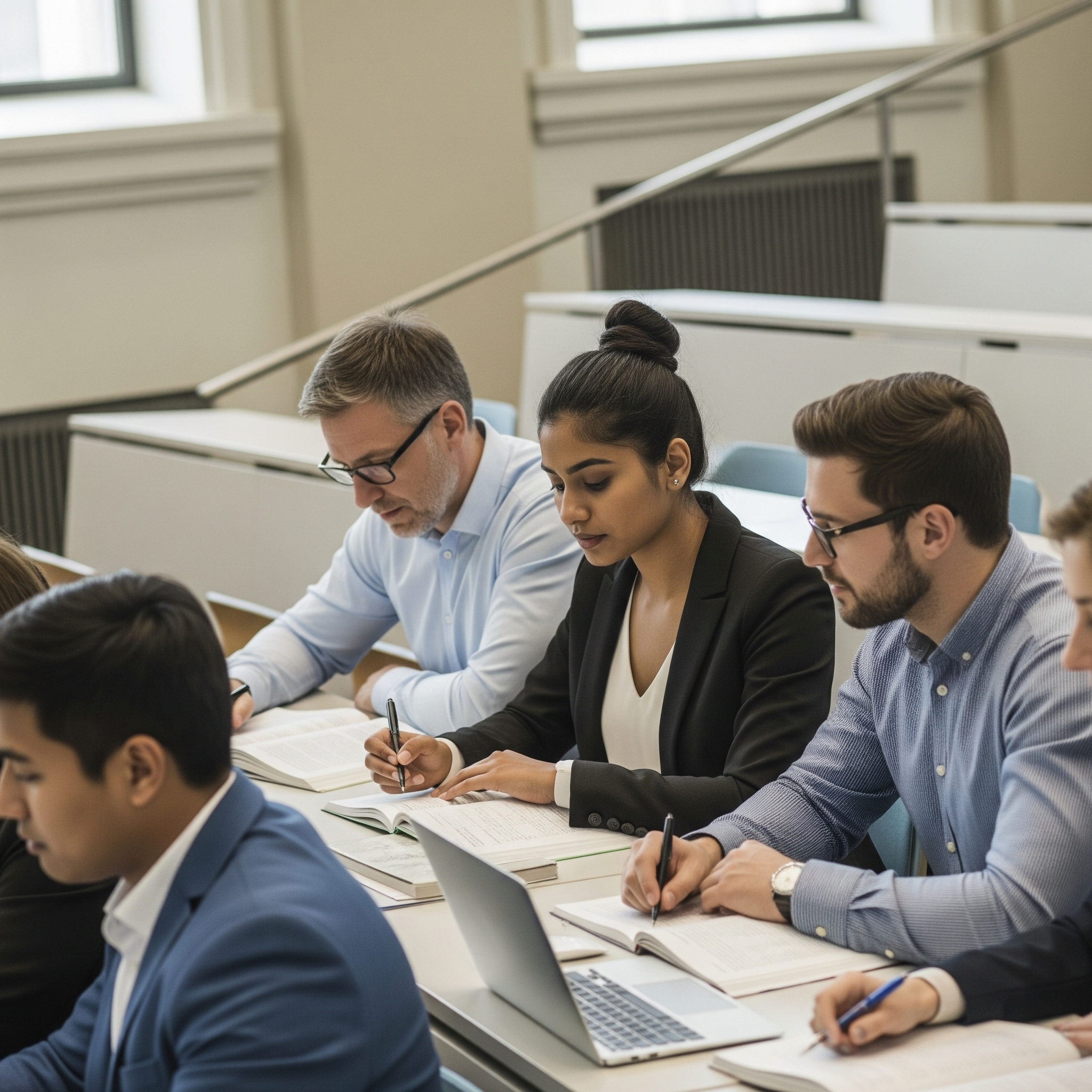 Classe d'étudiants en finance Classe d'étudiants en finance
