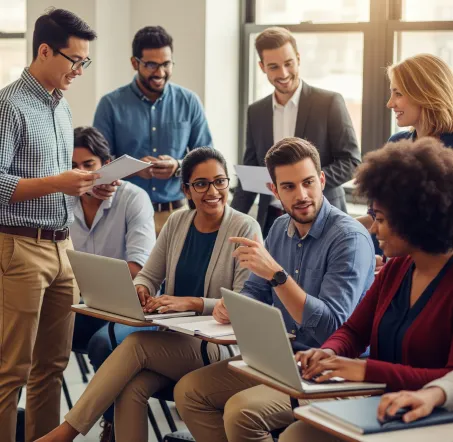 Classe d'étudiants en ressources humaines