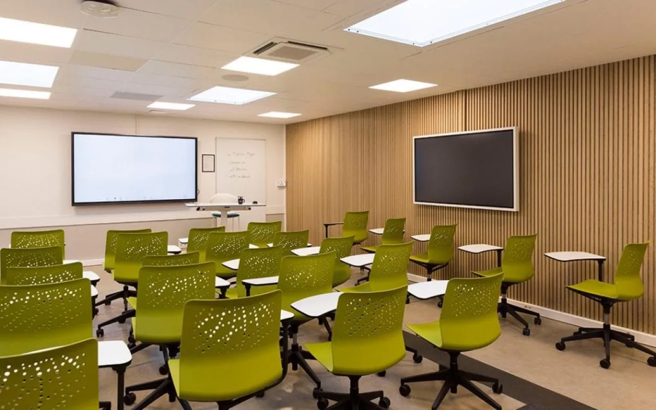 Salle de classe du campus