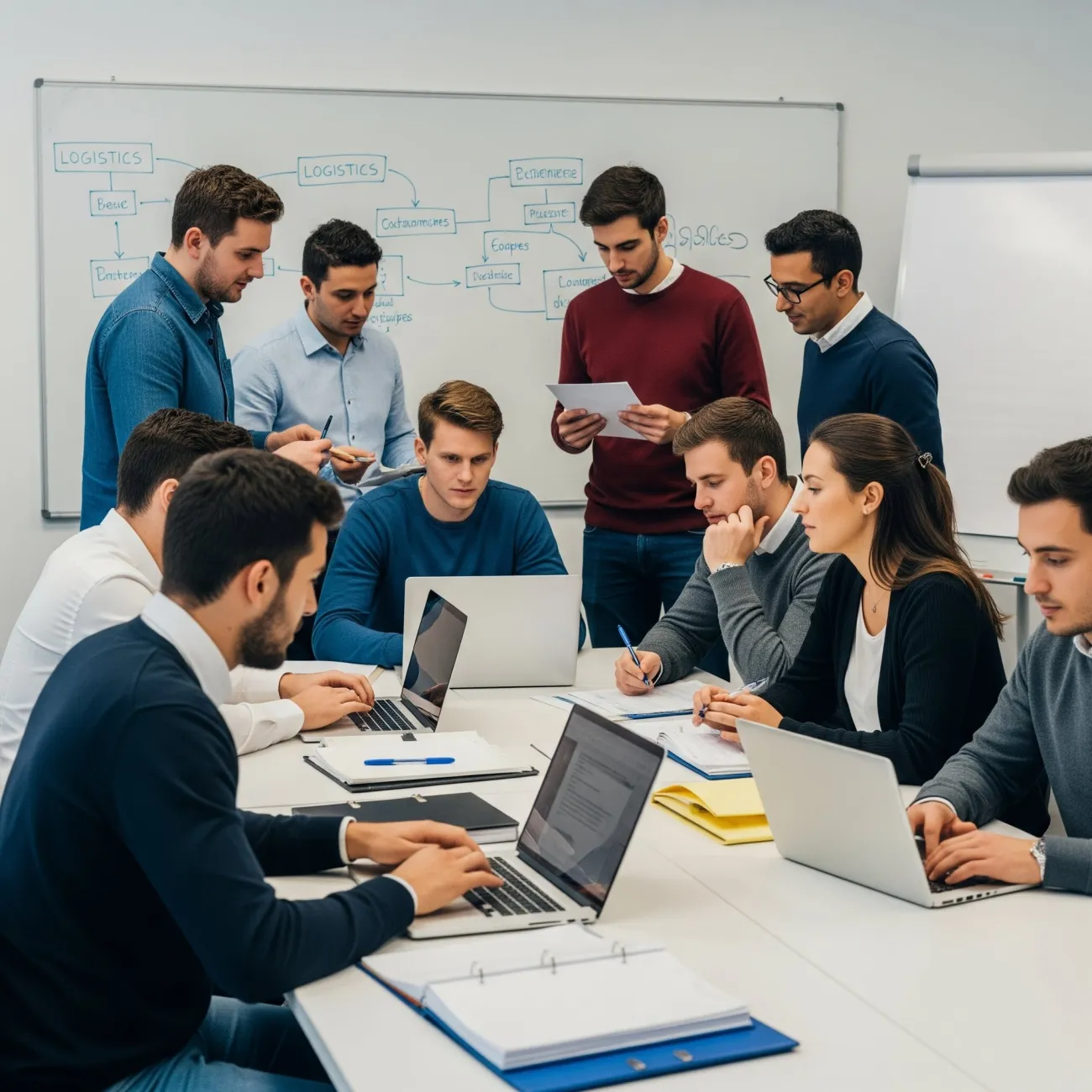 étudiants BTS Logistique mode projet
