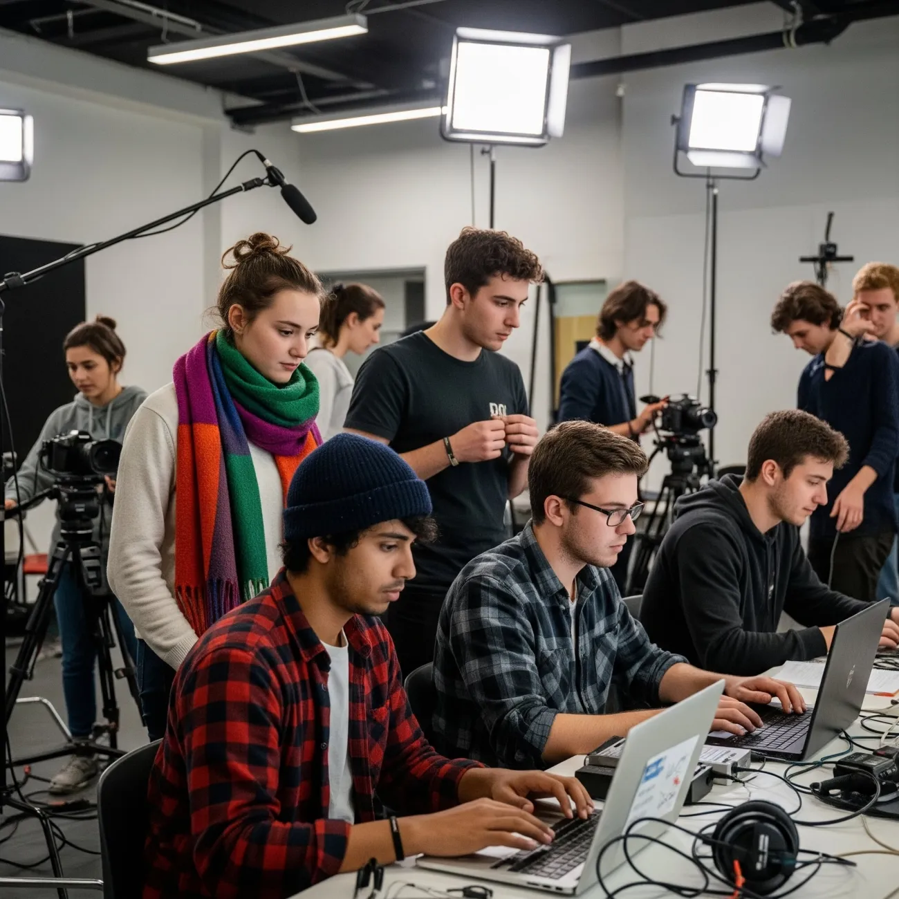 étudiants en BTS Audiovisuel